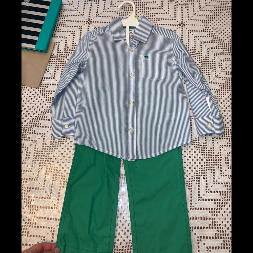 Carter’s big boy Stripe 2 pc set